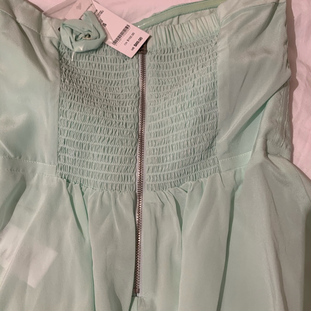 Peplum strapless top